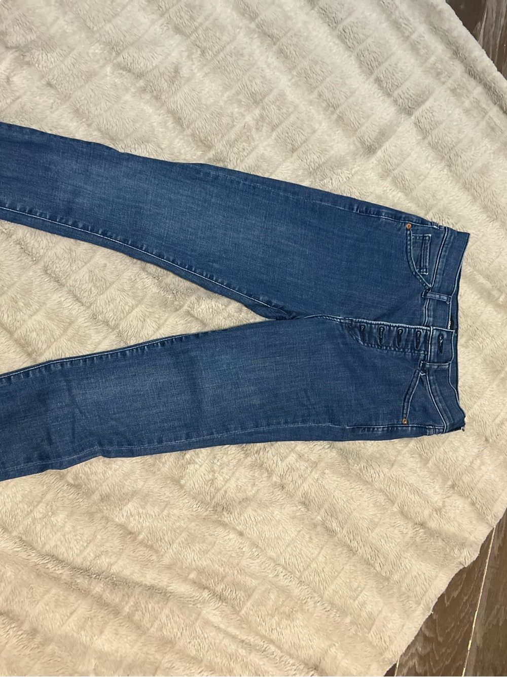 Express Dark Blue Denim High-Rise Jeans